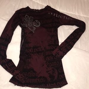 XS Affliction long sleeve thermal top